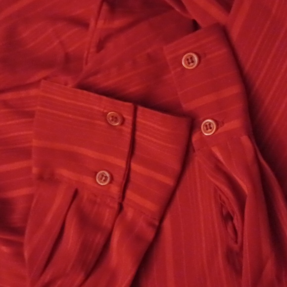 4/$80 Red Striped Blouse - Size Large - Picture 5 of 7